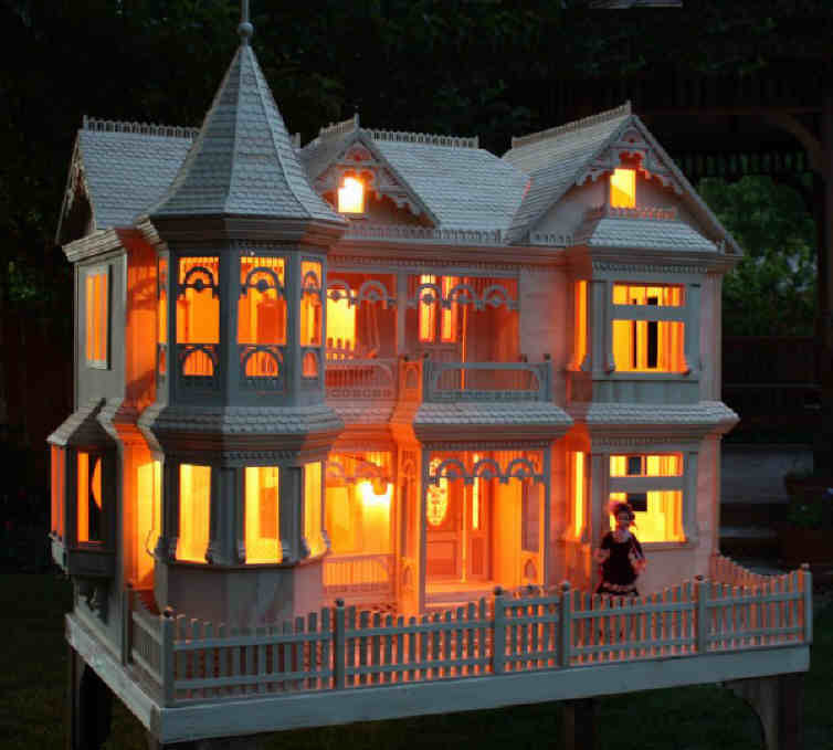 barbie wooden house