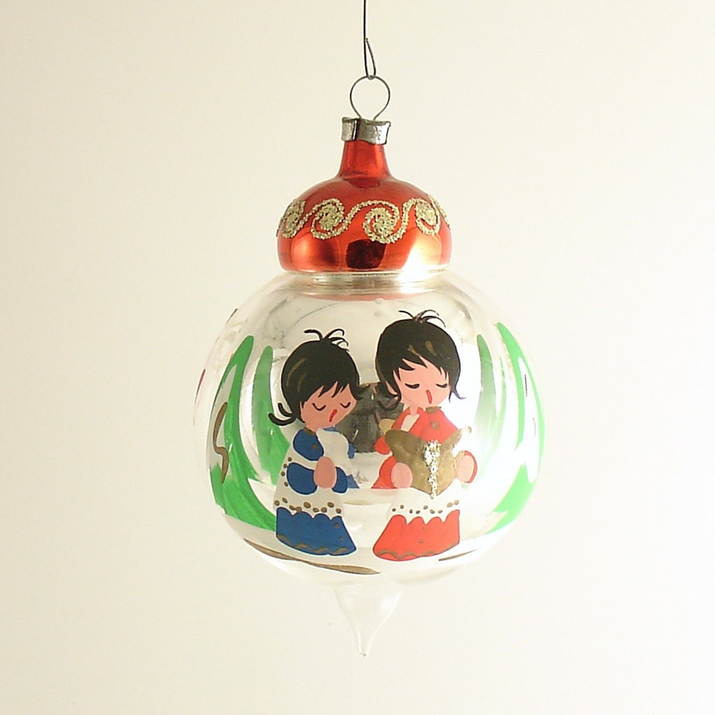 vintage glass christmas tree ornament italy by efinegifts vintage glass christmas tree ornament italy by efinegifts