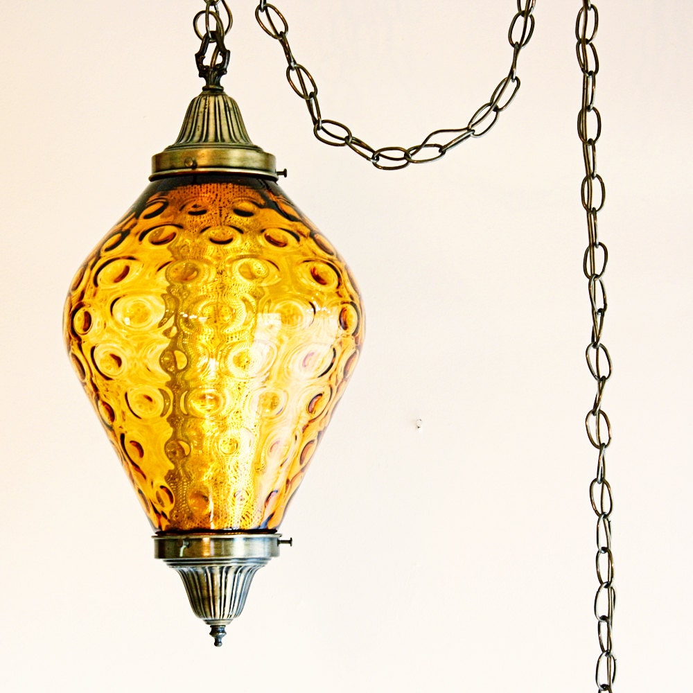 Vintage hanging light hanging lamp swag lamp