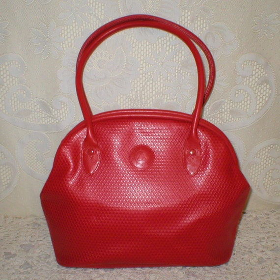 Liz Claiborne Purse Leather Trim Handbag Vintage