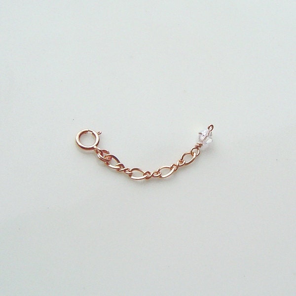 14K Rose Gold Bracelet Extender Bracelet Extension Chain