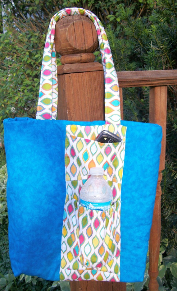 Tote with Water Bottle Pocket pdf Sewing Pattern