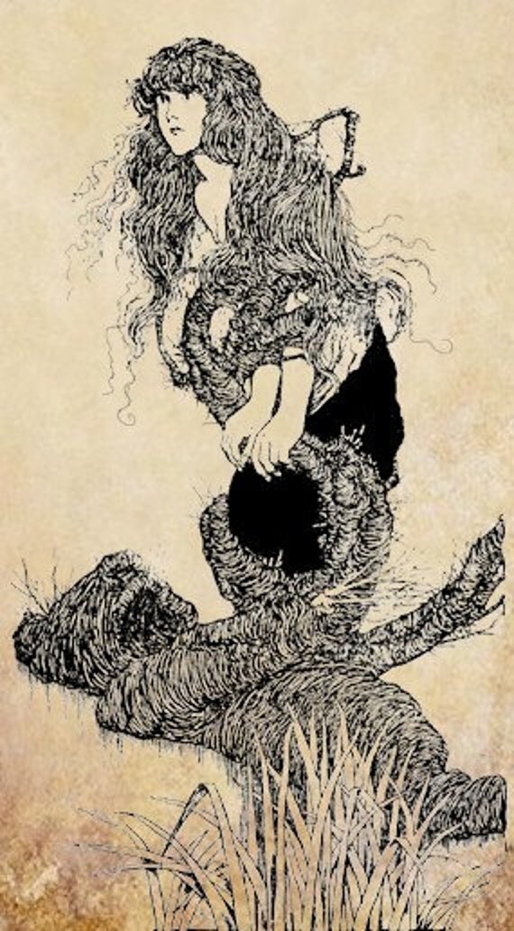 vintage mermaid clipart - photo #21