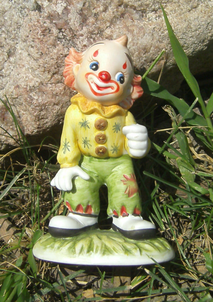 vintage porcelain clown