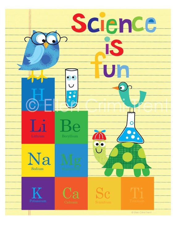 Items similar to Kids Wall Art- Science is fun on Etsy