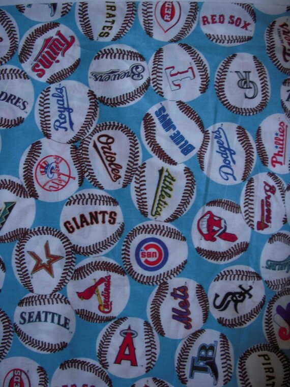 Major League Baseball Cotton Fabric - 1/2 Yard