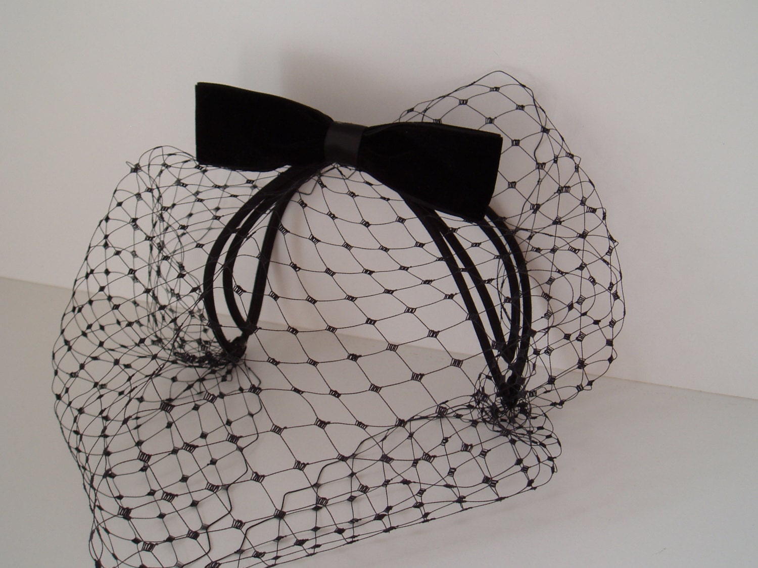 Vintage Hat Funeral Hat Funeral Veil Wedding Hair by WeeGardens