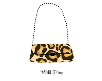 Birthday Card with leopard handbag/Inside: Get Crazy on Your Birthday!