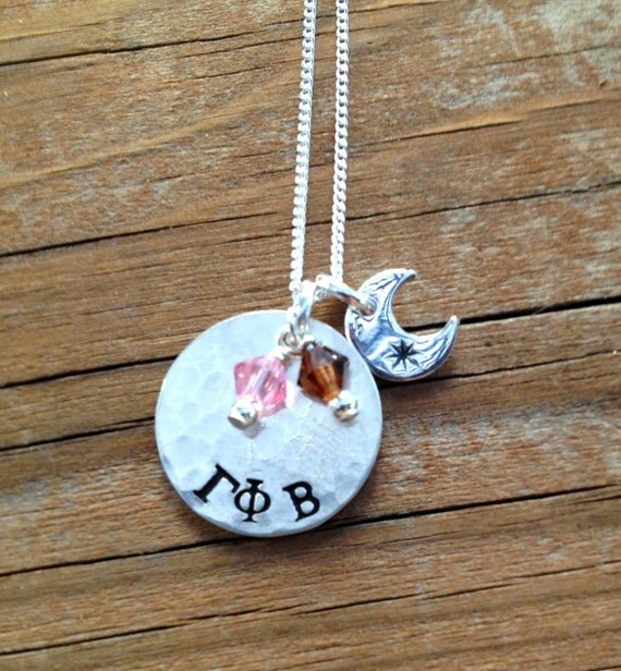 Gamma Phi Beta Necklace Gamma Phi Beta Jewelry Crescent