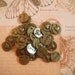 Heart Love Charm Double Sided Antique Brass Pack Of 10 Charms