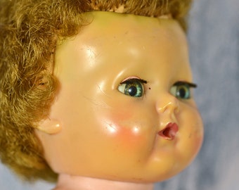American Character Tiny Tears Doll vintage c. 1950 doll... moving eyes... toy... Home Decor... T4L - il_340x270.566248424_4q02