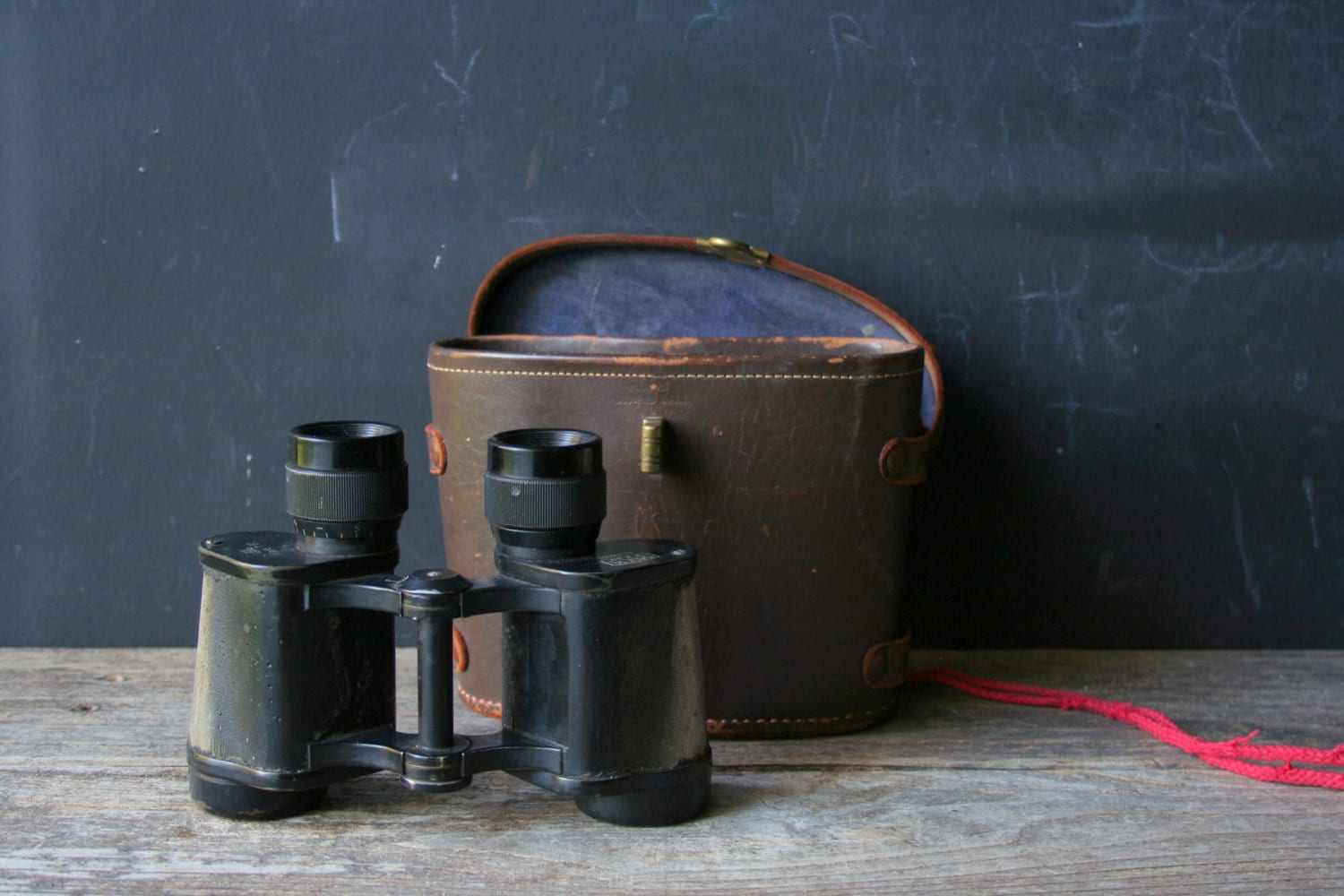 Vintage Binoculars Made in Occupied Japan With Leather Case