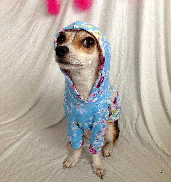 Dog Sweatshirt in Floral and Rose by Five Chihuahuas, $30 and up