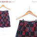 Vintage 90s On the Green Tartan Plaid Cuffed and High Waisted Preppy Shorts xs small
