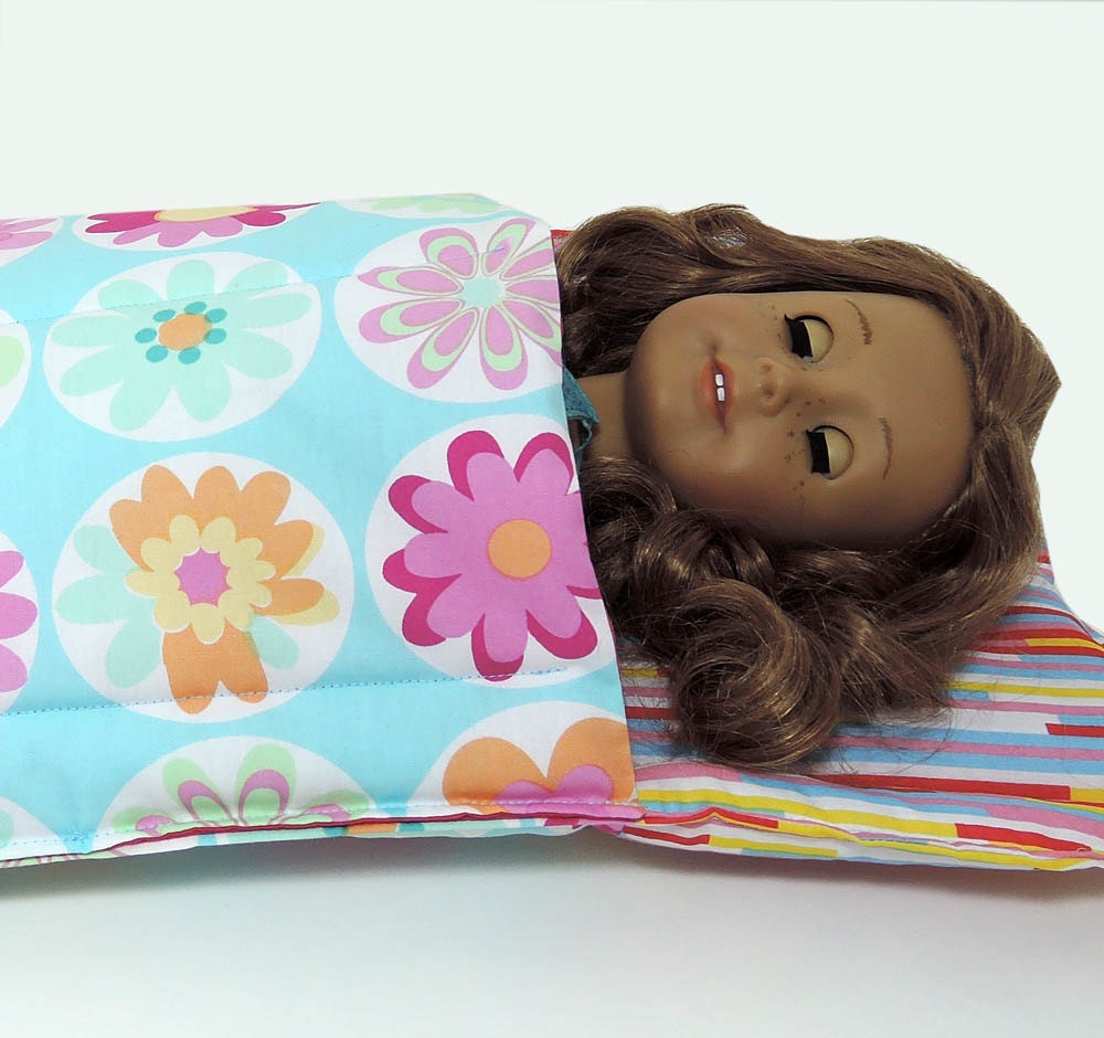 American Girl Doll Sleeping Bag 18 inch Doll Sleeping Bag 18