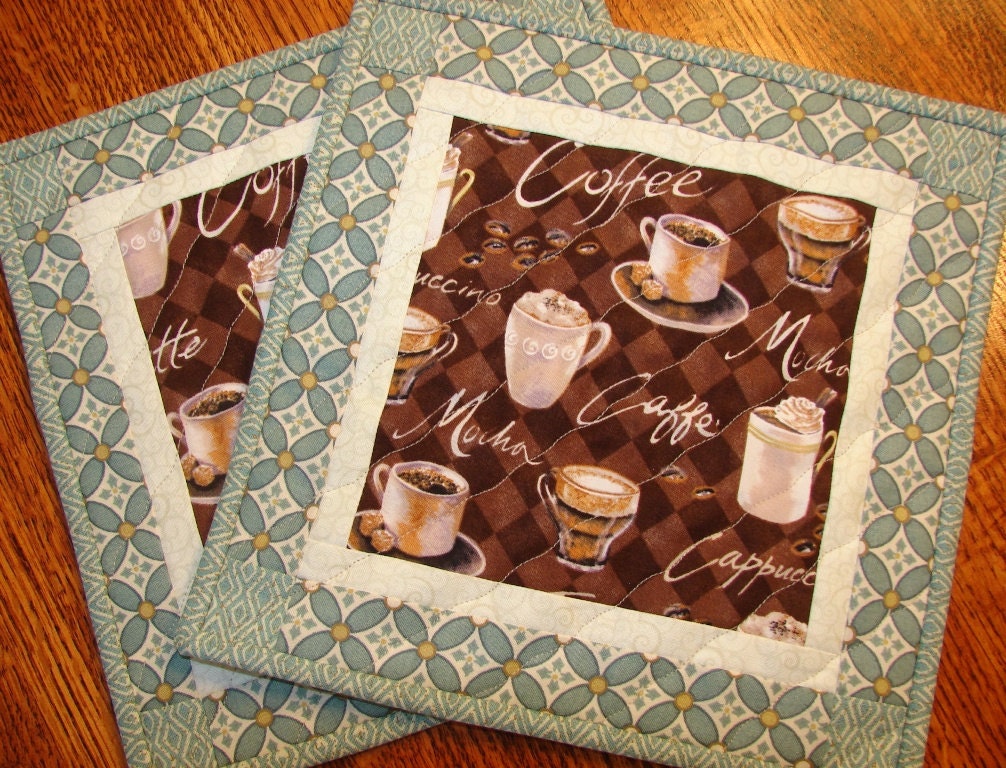 coffee-themed-mug-rugs-place-mats-coasters-pair-in-brown