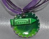 Melted Crayon Bottle Cap Necklace Il_170x135