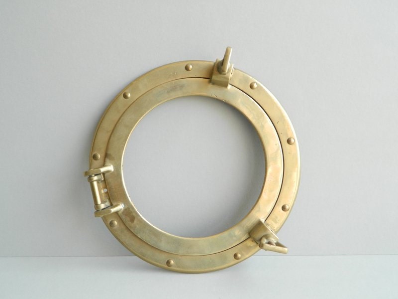 Brass Porthole Frame Nautical Decor