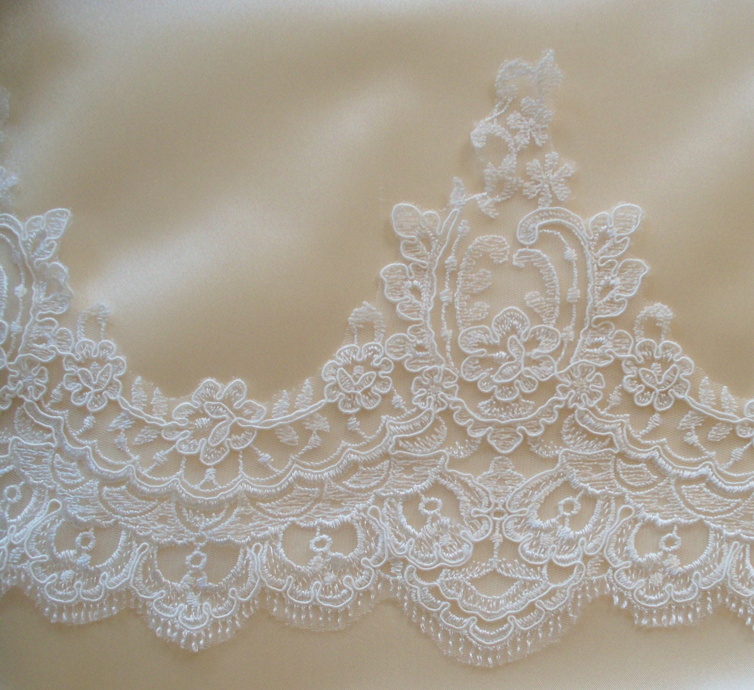 of lace trimming a Lace Lace by Ivory JLWeddings Bridal Wedding Trim Gown Lace