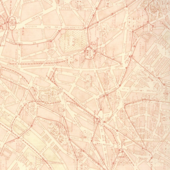 PARIS FLEA MARKET Moda quilt fabric 3 Sisters ballet slipper