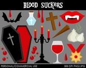 Blood Suckers Vampire Clipart - Digital Clip Art Graphics for Personal or Commercial Use Il_170x135