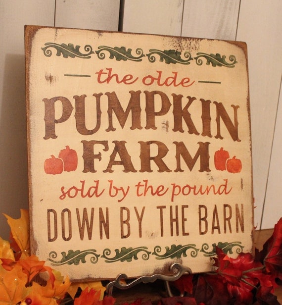 Items similar to PUMPKIN FARM Sign Fall Sign Fall Decor 