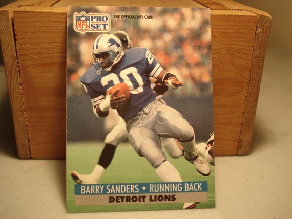 Barry Sanders Football Card NFL Pro Football Proset