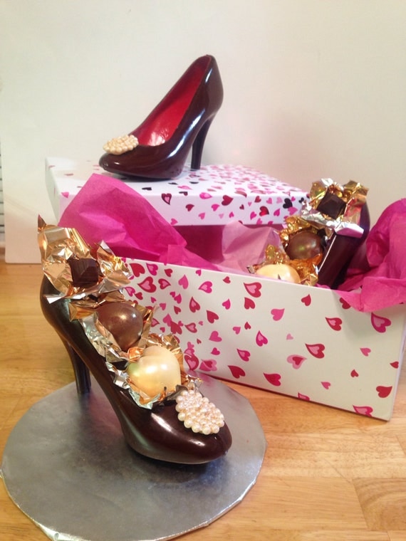 dark chocolate edible high heel fashion shoe dark chocolate edible high heel fashion shoe