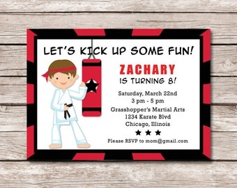 Items similar to Karate Birthday Party Banner, 