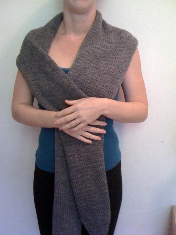 Sleevie Wonder Wrap Shrug Scarf Knit Pattern Knitting Convertible DIY Easy ...