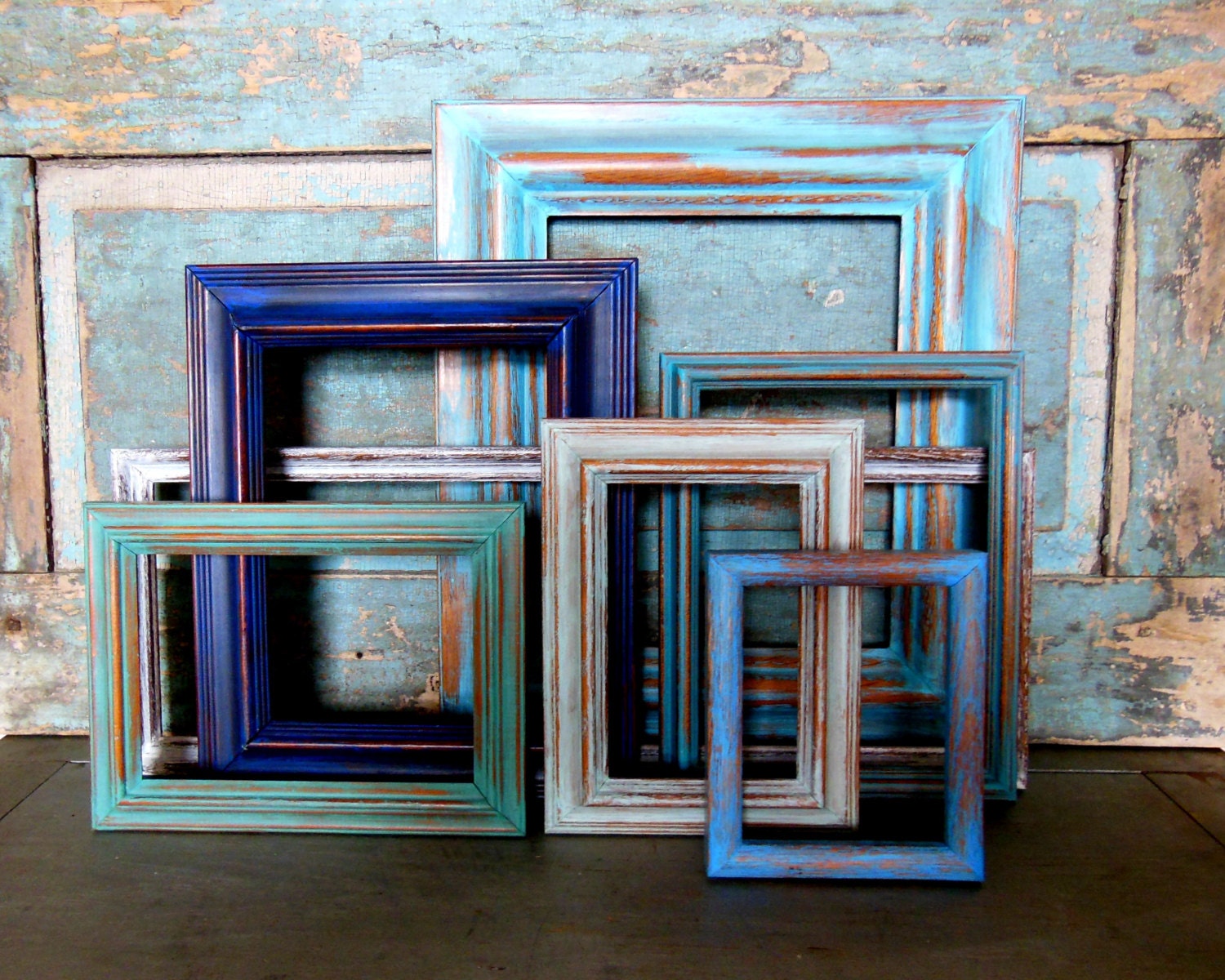 Picture Frame Gallery Seaside Shore by turquoiserollerset on Etsy