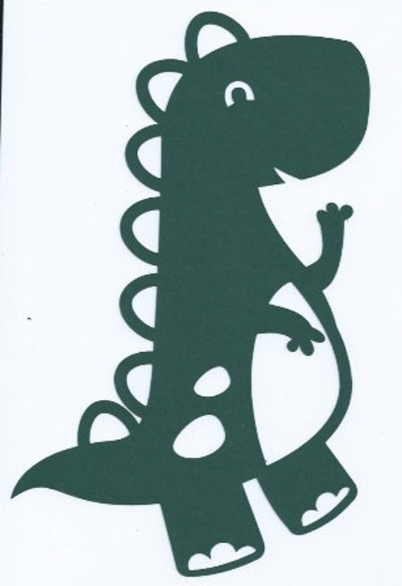 Download Items similar to Cute dinosaur 4 silhouette on Etsy