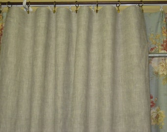 One Pair-Linen Tailored Panels-Lined Linen Tailored Drapes-Blackout Inner Lining-Blackout Curtains-Nursery Window Treatments-Linen Curtains