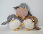 Juggle birds, nest and egg, toy birdie knitting patterns with instant download