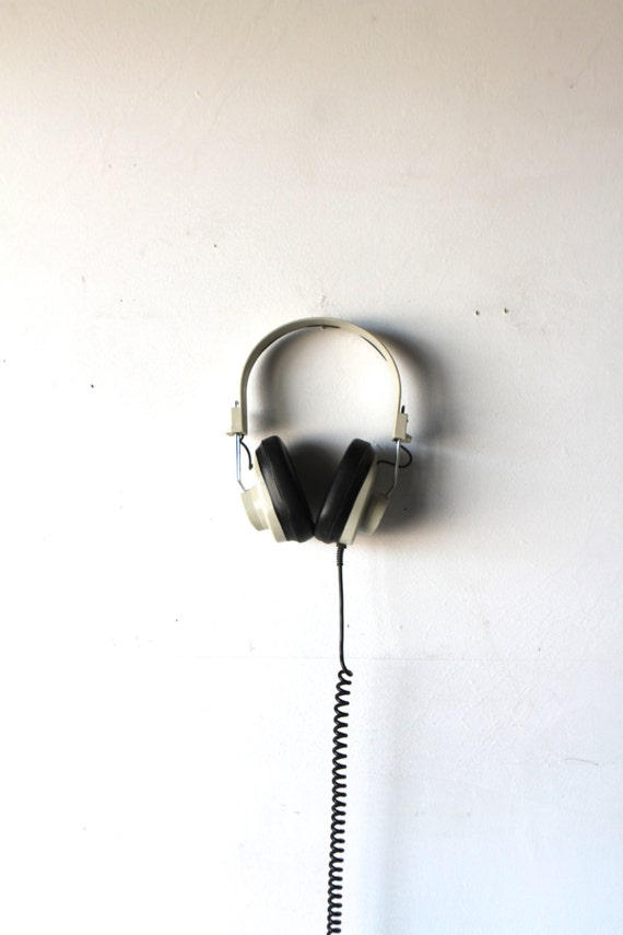 vintage 60s 70s STEREO headphones with by 8bits on Etsy