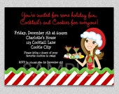 Cookie Exchange invitation Cookie Swap Invitation Cookies and Cocktails Invitation Printable Il_170x135