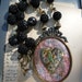 LAYAWAY LISTING: Antique French Nun Sacred Heart Reliquary Necklace, The Dove Keeper, by RusticGypsyCreations