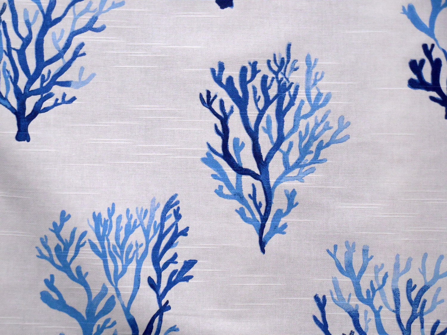 SANTORINI COBALT BLUE cotton print fabric
