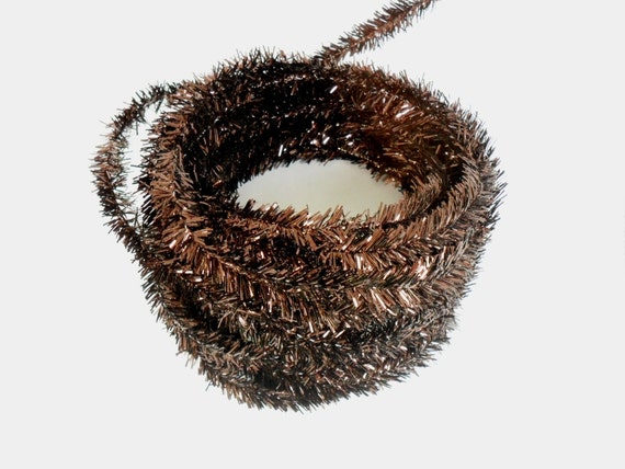 tinsel rope garland metallic chocolate brown bronze 25 feet tinsel rope garland metallic chocolate brown bronze 25 feet