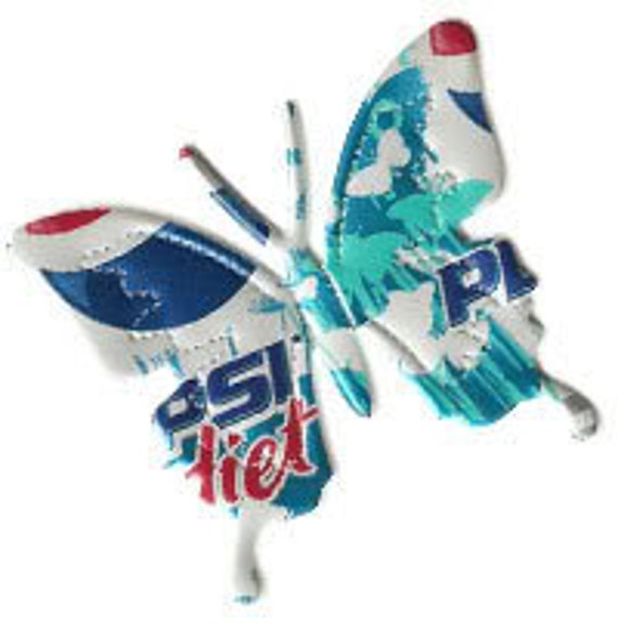 pepsi big buterfly christmas ornament or by cancraftsheaven pepsi big buterfly christmas ornament or by cancraftsheaven