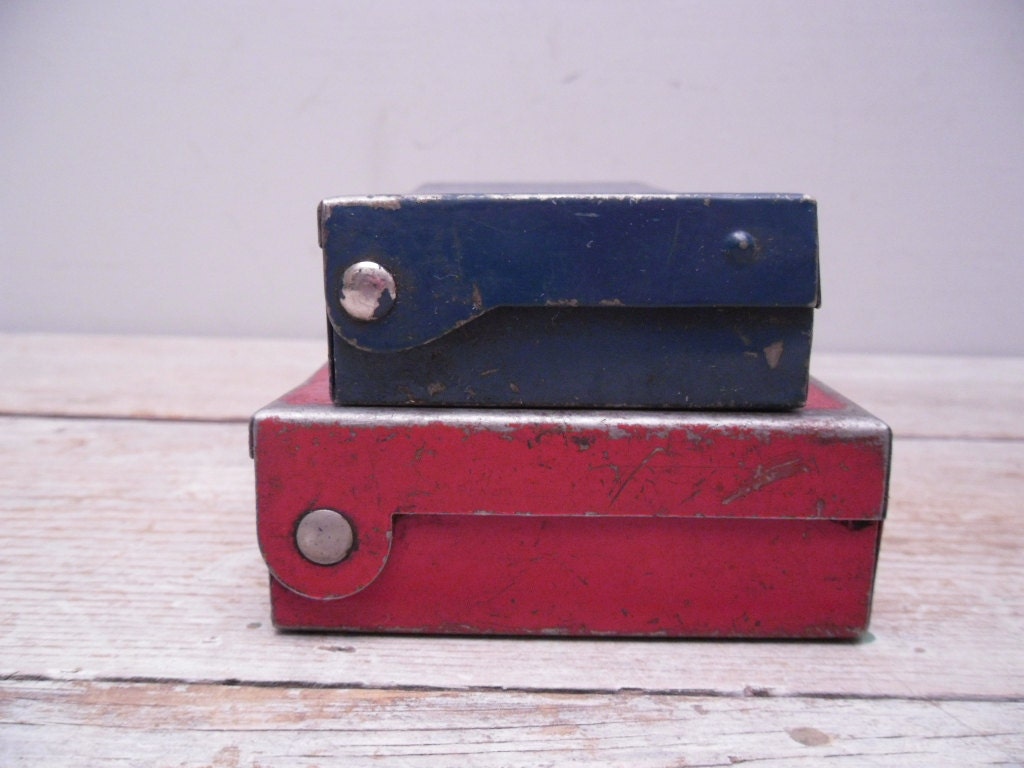 industrial metal storage boxes / small metal boxes / pair
