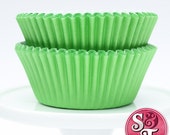 Solid Lime Green GREASEPROOF Baking Cups Cupcake Liners - Quantity 50 Il_170x135