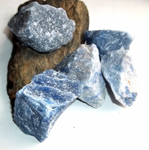 Items Similar To Raw Blue Quartz Gemstone Rough Natural Stone Specimen On Etsy