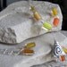 RESERVED ... spiral summer ... necklace ... earrings ... handmade glass