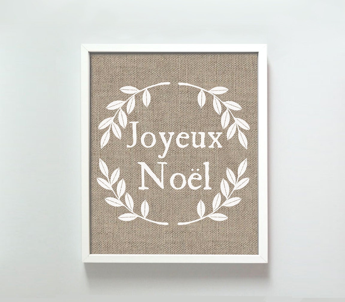 8x10 Joyeux Noel print