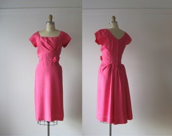 Flamingo Twist / 60s dress / vintage 1960s dress