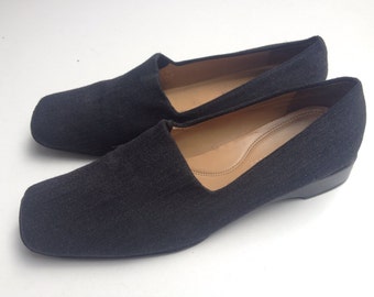 Vintage 90's /// Minimalist Ralph Lauren /// Slip On Flats