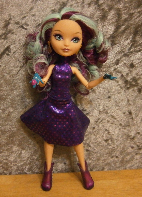 Purple dress for monster high dolls and Ever after high dolls