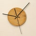 Wall Clock Turned of Wormy Beech Wood