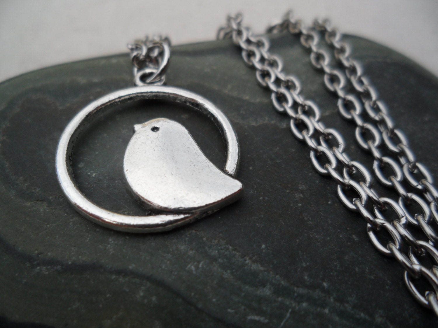 Silver Bird Necklace Bird Pendant Simple Everyday Silver